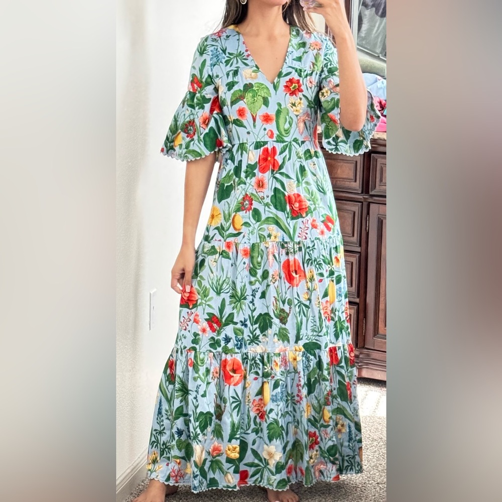 TUCKERNUCK Blue Blooming Botanical Ginger Dress - Picture 8 of 8